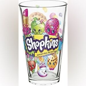 2016 Zak Designs Shopkins Pint Glass Tumblers 16 oz. capacity